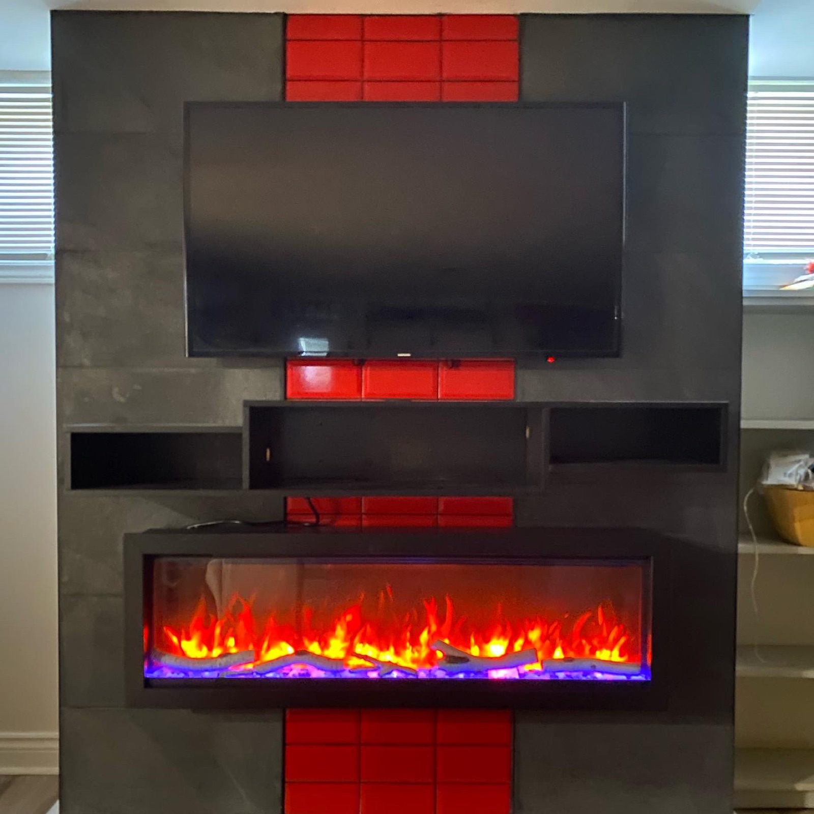 Fireplace installation
