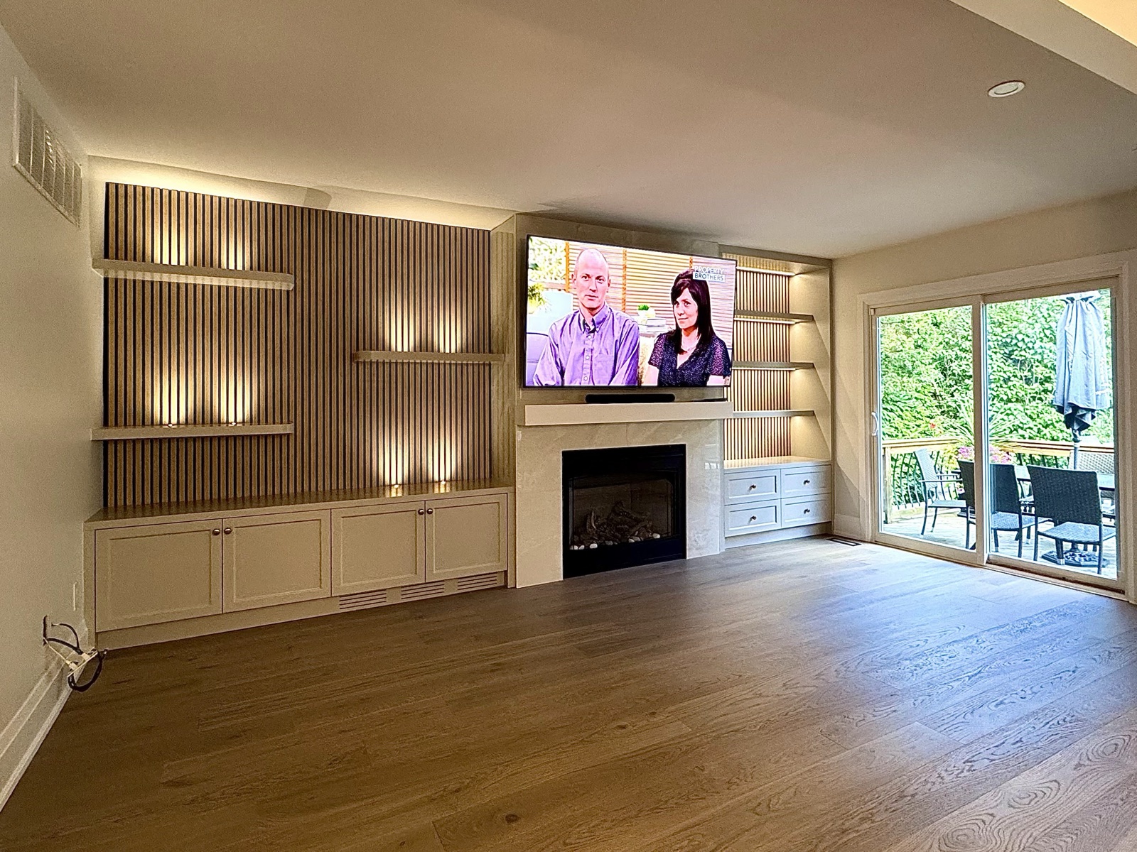 Fireplace installation