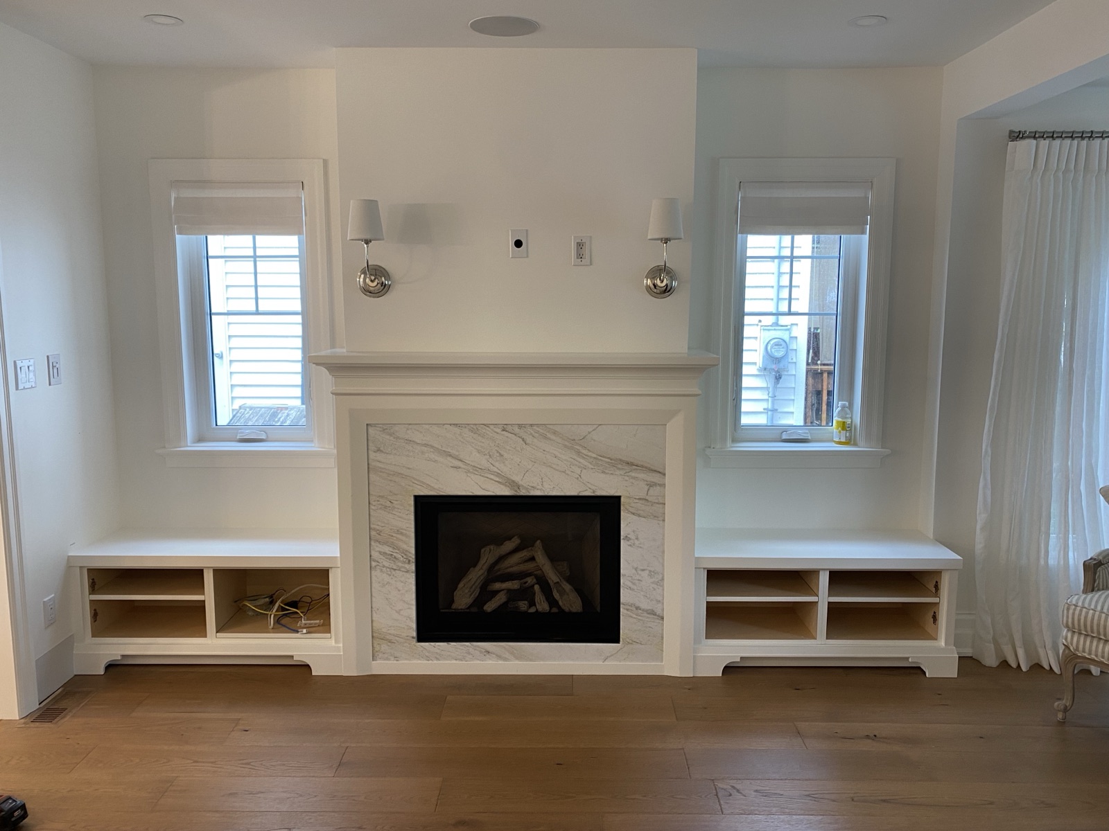 Fireplace installation