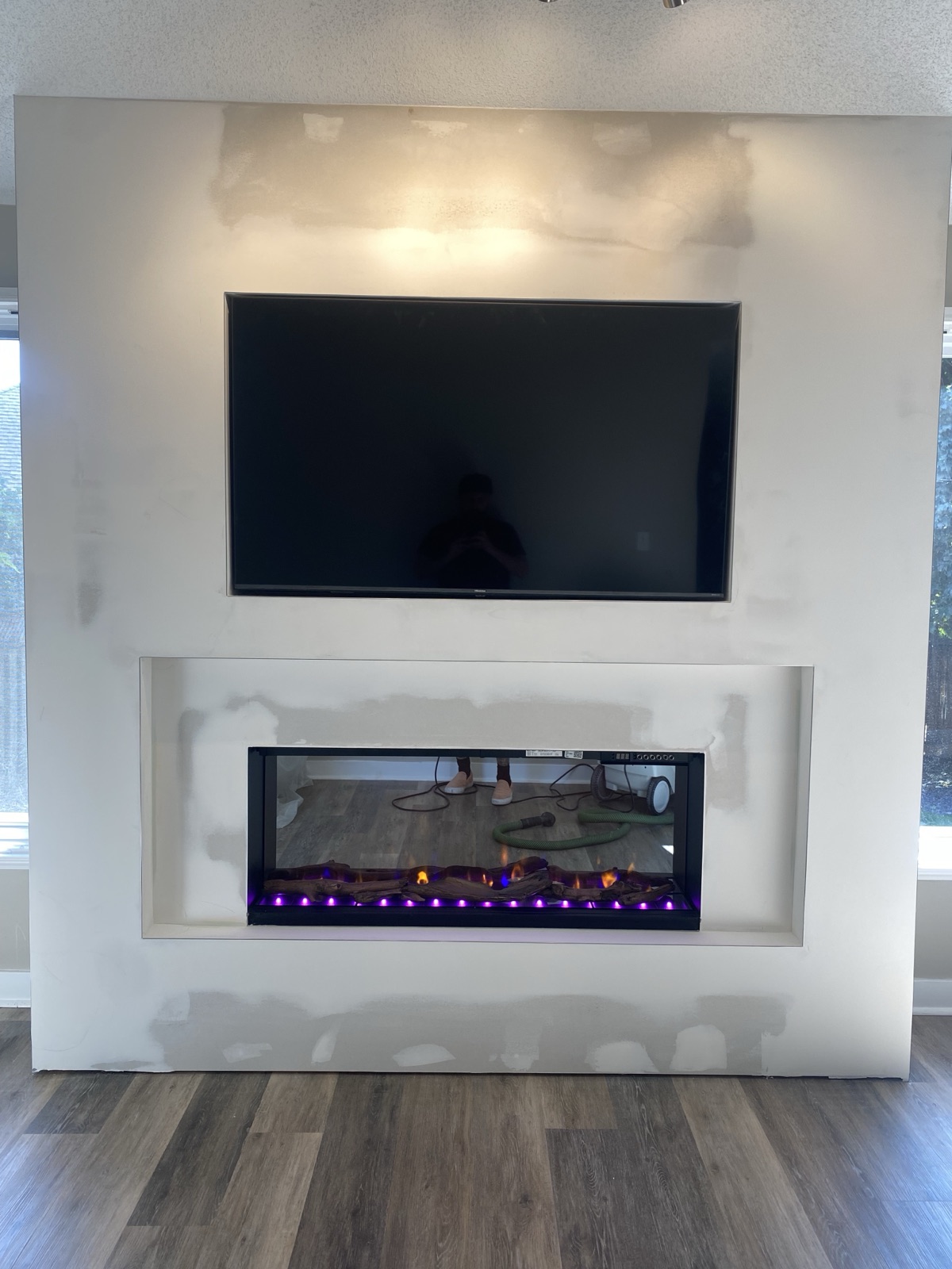 Fireplace installation